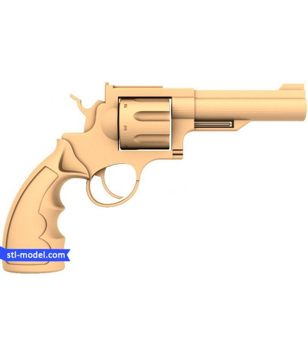 Statuette "Revolver" | STL - 3D model for CNC