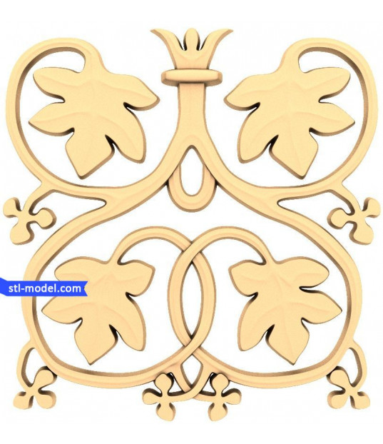 Elegant Leaf Scrollwork