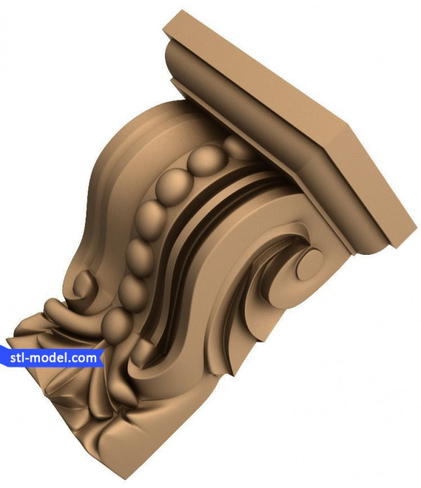 Corbel "Corbel #4" | STL - 3D model for CNC