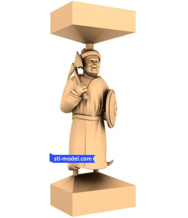 Mongols "Pawn #1" | STL - 3D model for CNC