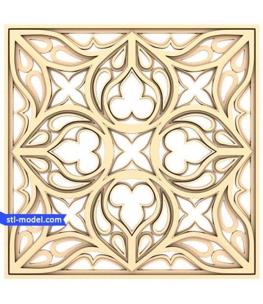 Ornate Gothic Square Panel