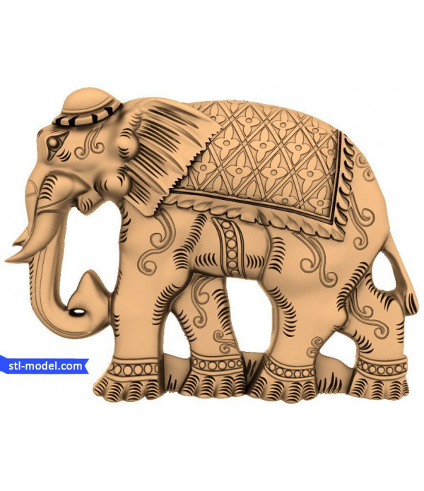 Character "Elephant #6" | STL - 3D model for CNC machine tool
