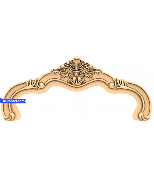 Graceful Swirl Pediment