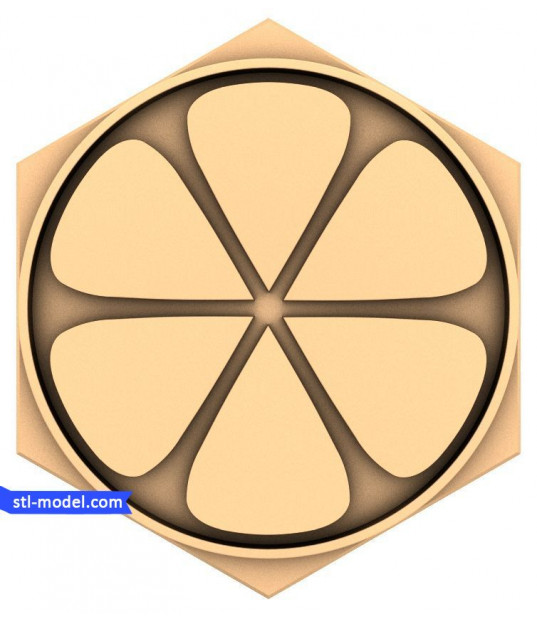 Hexagon Blossom Relief