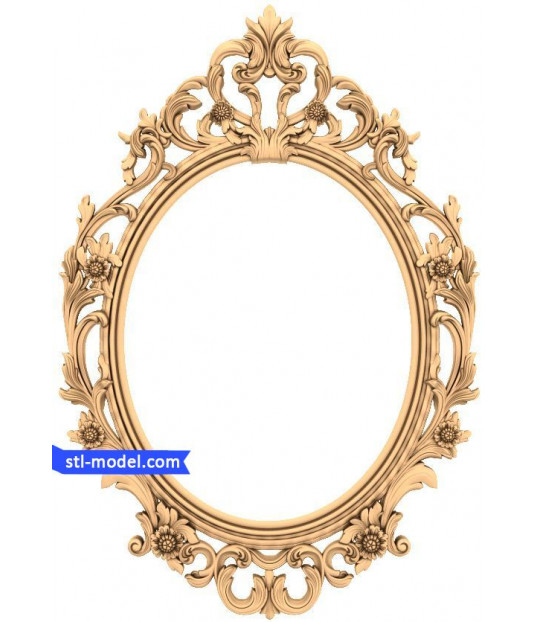 Floral Elegance Mirror Frame