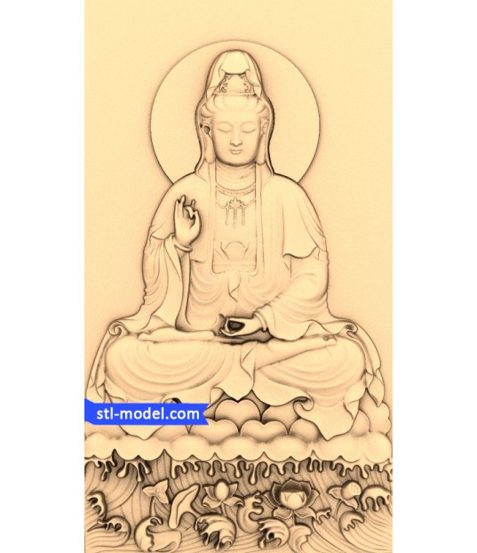 Tranquil Buddha Relief