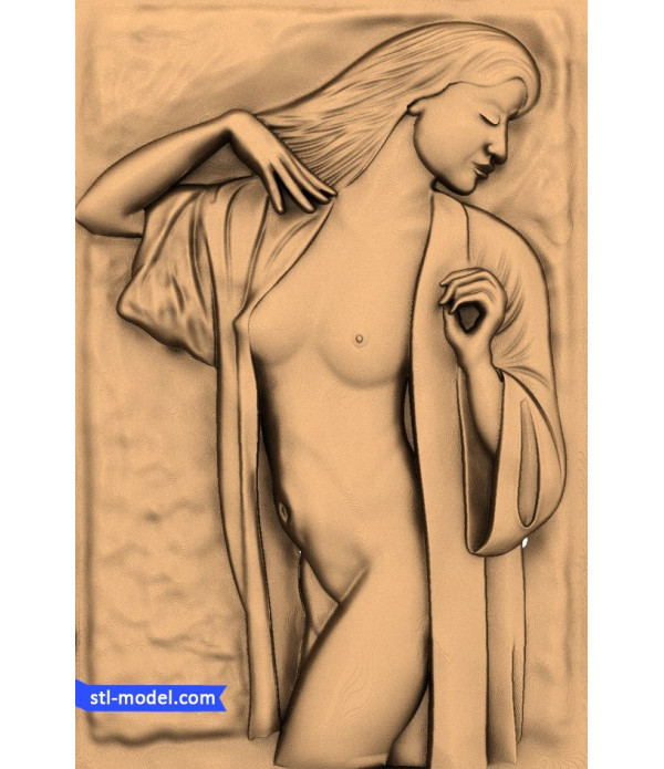 Bas-relief "Girl Nude" | STL - 3D model for CNC