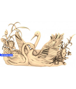 Bas-relief "Swans" | STL - 3D ...