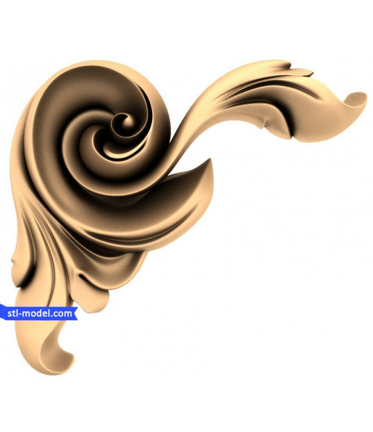 Elegant Swirl Corner Decor