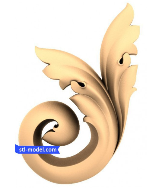 Elegant Leaf Swirl