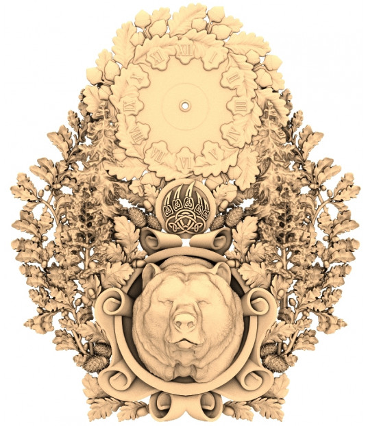 Forest Guardian Clock