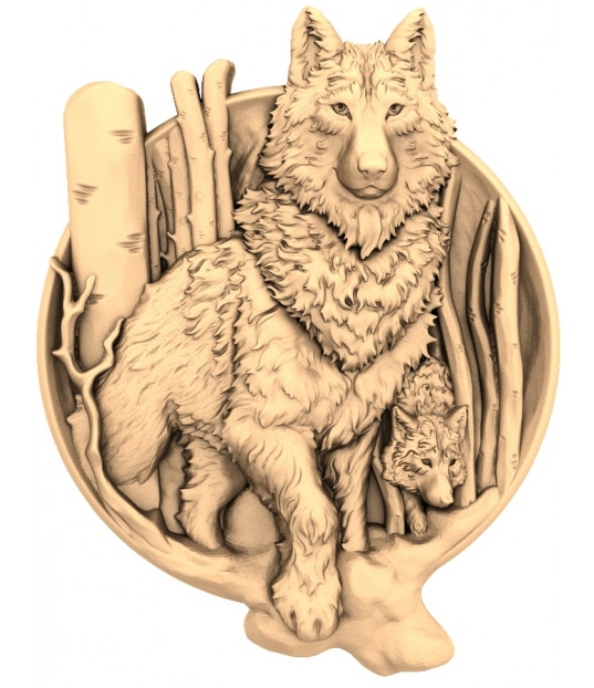 Majestic Wolf Embrace