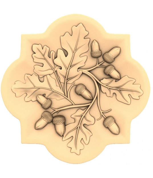 Oak Leaf and Acorn Medallion