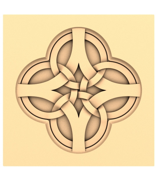 Endless Knot Floral Panel