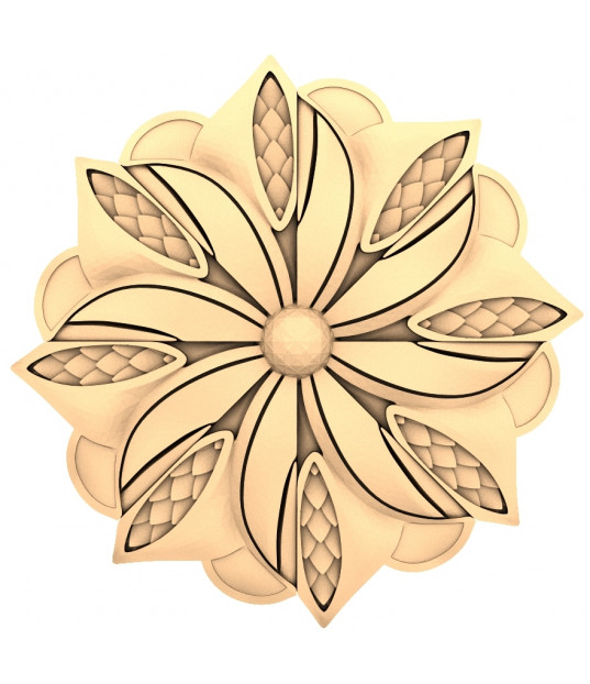 Radiant Floral Rosette