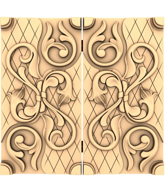 Elegant Baroque Door Panel