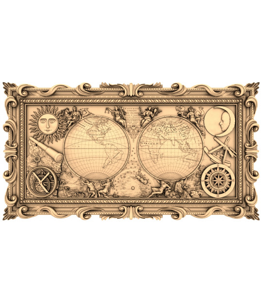 Celestial Geographical Panel
