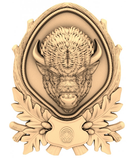 Majestic Bison Crest