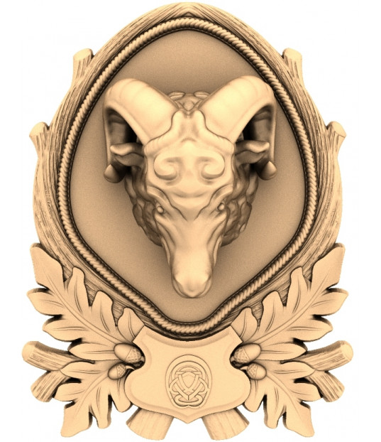 Majestic Ram Wall Trophy