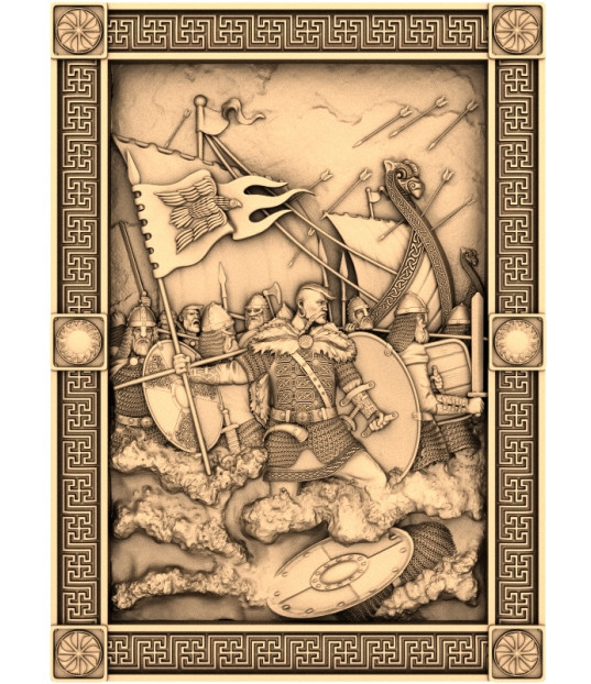 Viking Battle Scene