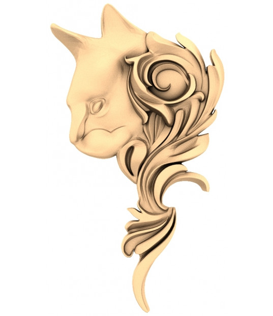 Majestic Feline Flourish