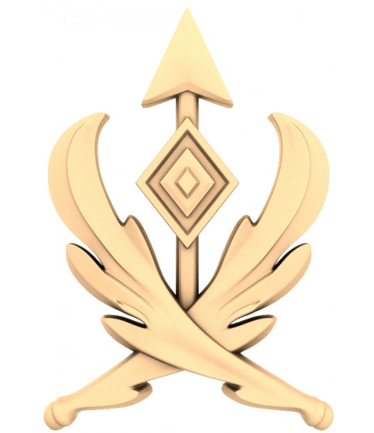 Crowned Heraldic Emblem
