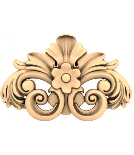 Floral Art Nouveau Pediment