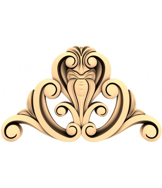 Elegant Acanthus Leaf Crest
