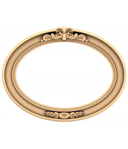 Baroque Elegance Oval Frame