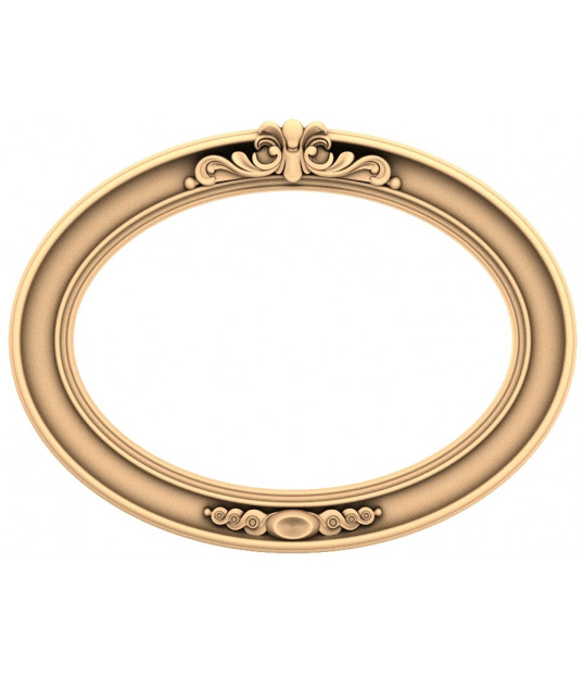 Baroque Elegance Oval Frame