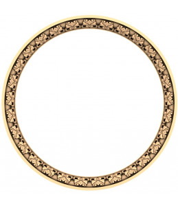Ornate Floral Circular Frame