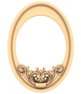 Baroque Elegance Oval Frame