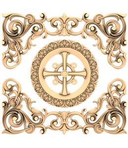 Ornate Filigree Cross Panel