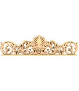 Elegant Scrollwork Pediment