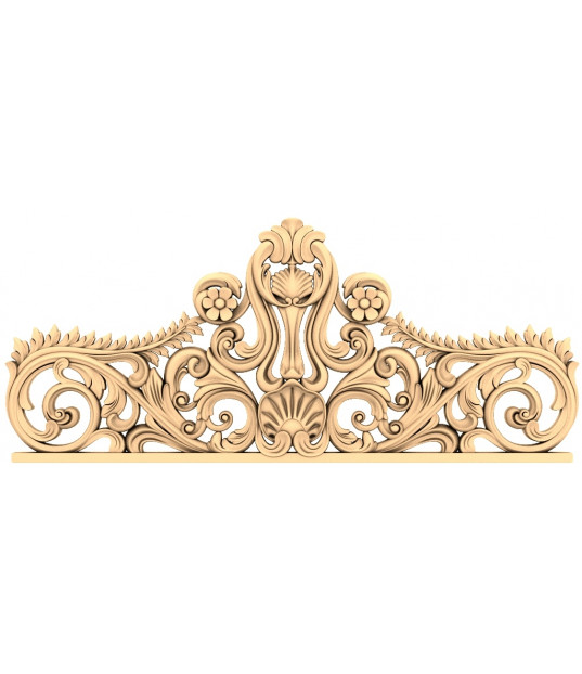 Ornate Blossom Pediment