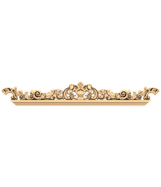 Ornate Floral Pediment