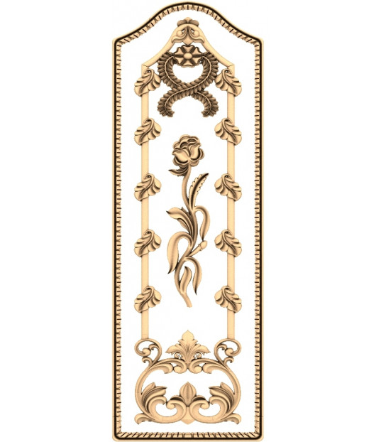 Floral Elegance Vertical Panel