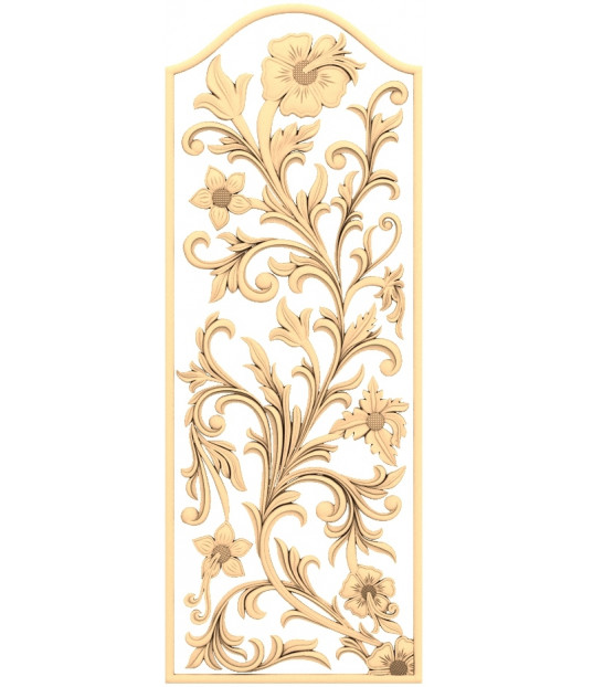 Floral Elegance Panel