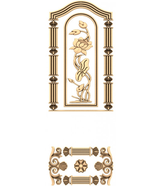 Floral Harmony Panel