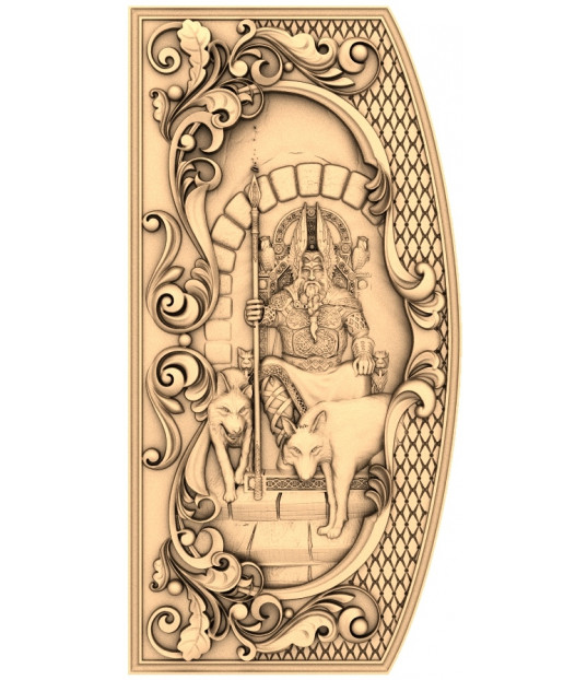 Norse King and Wolves