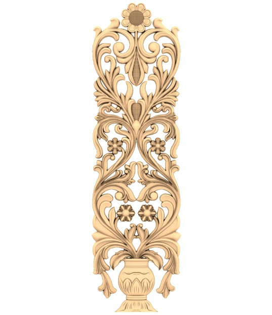 Floral Elegance 3D Relief