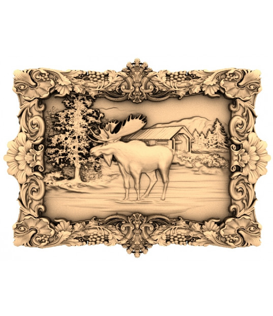Majestic Moose in Nature's Frame