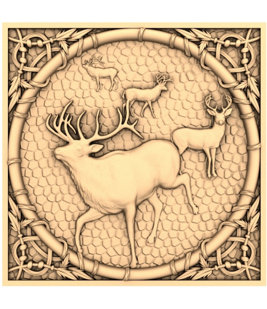 Majestic Elk Relief