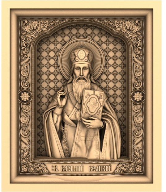 Majestic St. Basil the Great 3D Relief Model