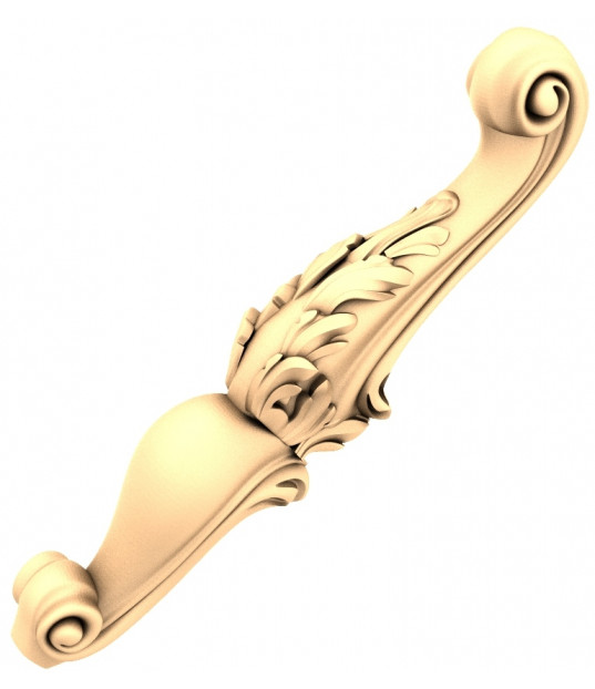 Ornate Leaf Motif Handle
