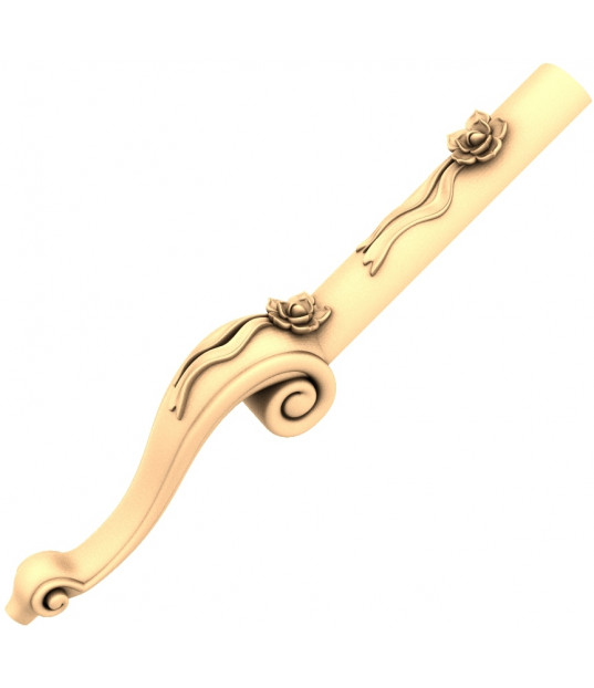 Elegant Rose Scroll