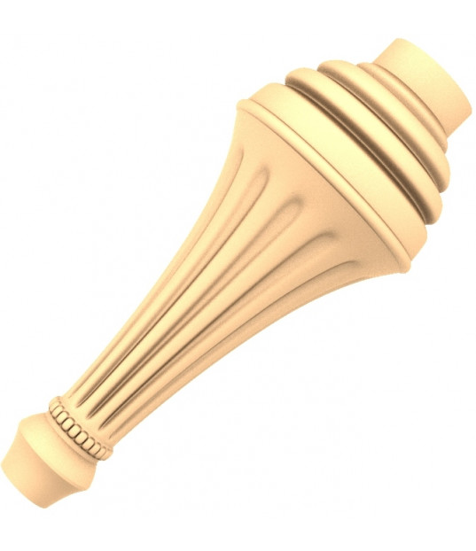 Elegant Fluted Furniture Leg