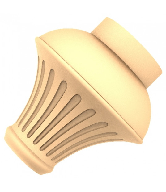 Fluted Elegance Finial