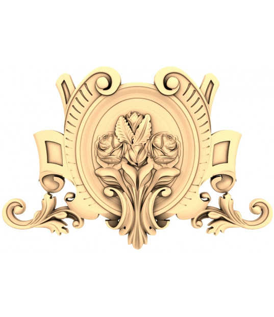 Floral Elegance Relief Panel