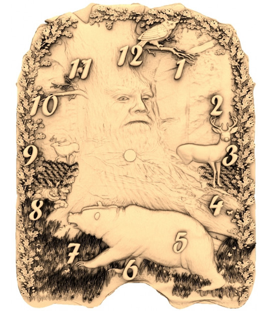 Forest Guardian Clock